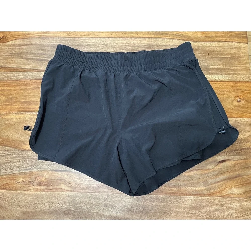 Avia Shorts 2-in-1 Athletic Running XXL Black Built-in Liner Pockets Cinch Side
